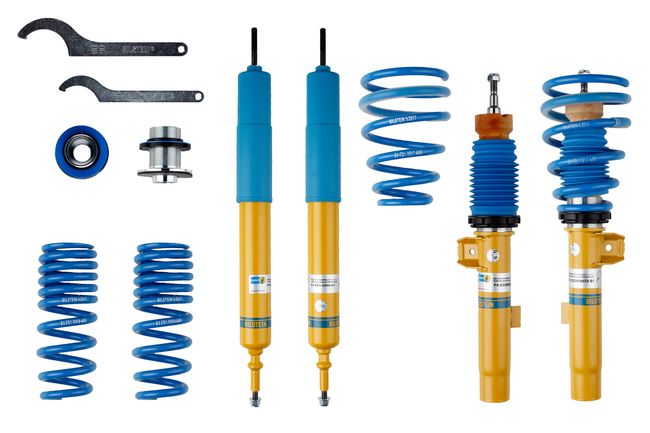Kit combiné fileté Bilstein B14 avec ressorts bleus et corps jaunes