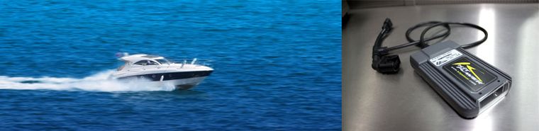 Bateau à moteur au déjaugeage et boîtier Kitpower Marine